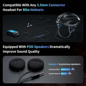 بلوتوث کلاه کاسکت برند فاد اسپورت مدل M1S Plus