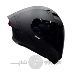 کلاه کاسکت فک ثابت برند استیل برد مدل SBA11 مشکی مات