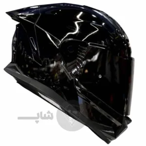 کلاه کاسکت فک ثابت برند استیل برد مدل SBH57 مشکی براق