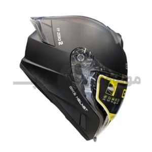 کلاه کاسکت فک ثابت فول فیس برند کایک مدل fp02 مشکی مات