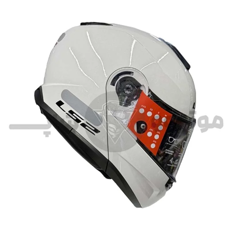 کلاه کاسکت فک متحرک برند LS2 مدل Strobe2 سفید